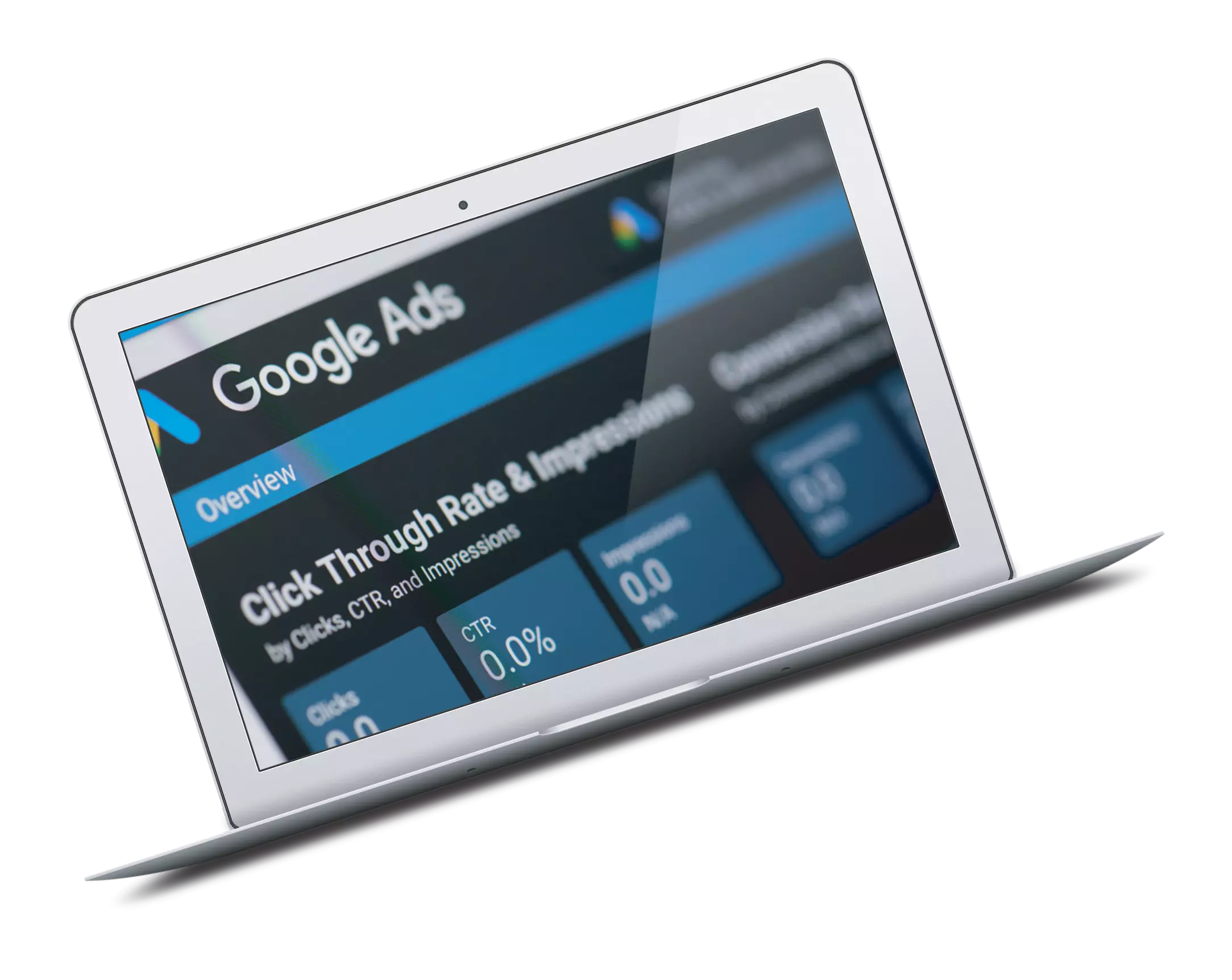 PC portatile con schermata di Google Ads