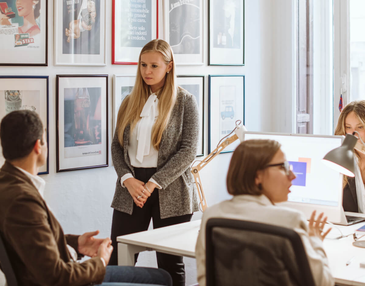 Alessandra Milani, titolare di We Are Funnel, nella sede dell'agenzia.