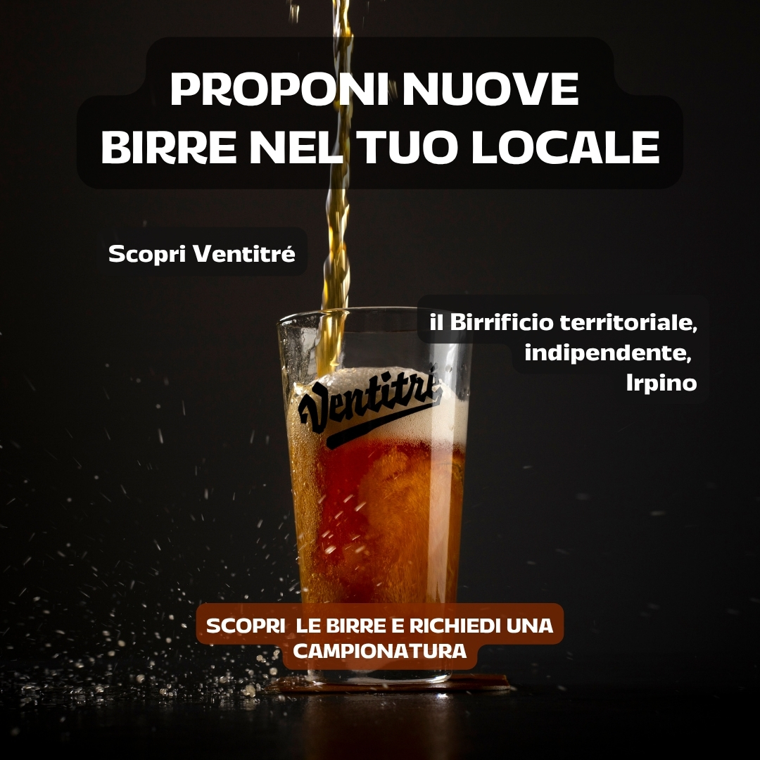 Creatività della campagna Meta per Birrificio Ventitré